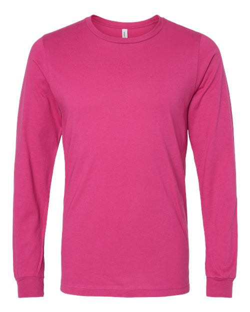 Unisex Jersey Long Sleeve Tee - Berry Front