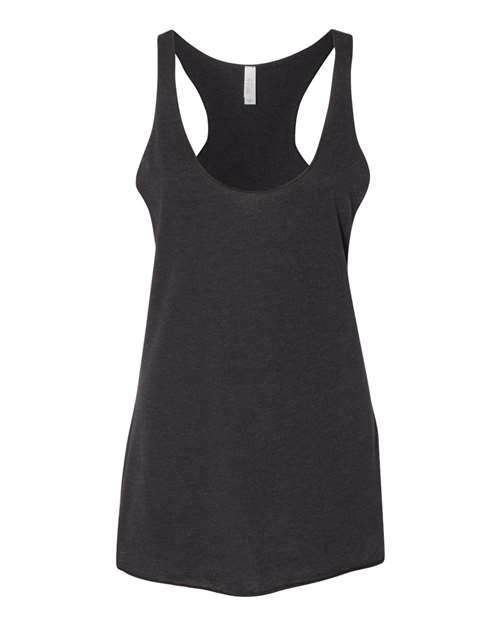 Women's Triblend Racerback Tank - Black Heather Triblend Front