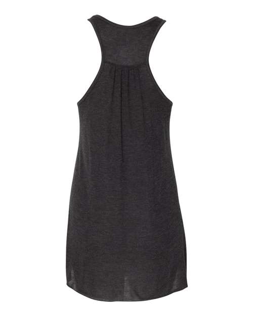 Women's Flowy Racerback Tank - Black Heather Back