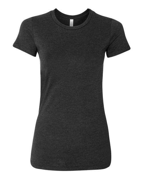 Women's Slim Fit Tee - Black Heather Front