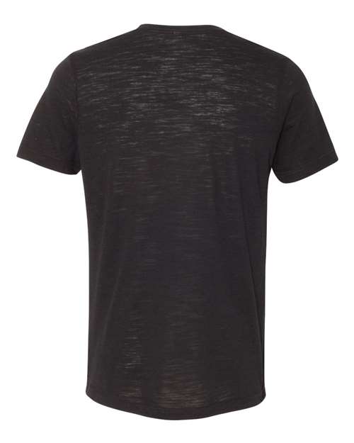 Unisex Texture Tee - Solid Black Slub Back