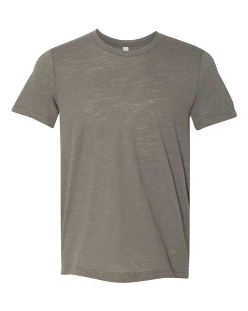 Unisex Texture Tee - Olive Slub Front
