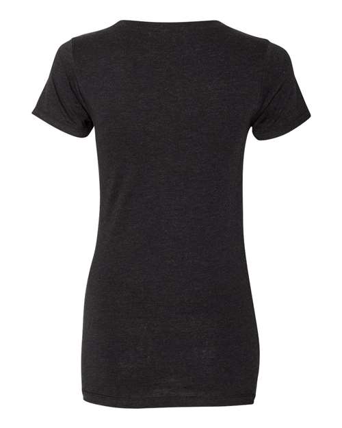 Women's Triblend Tee - Black Heather Triblend Back