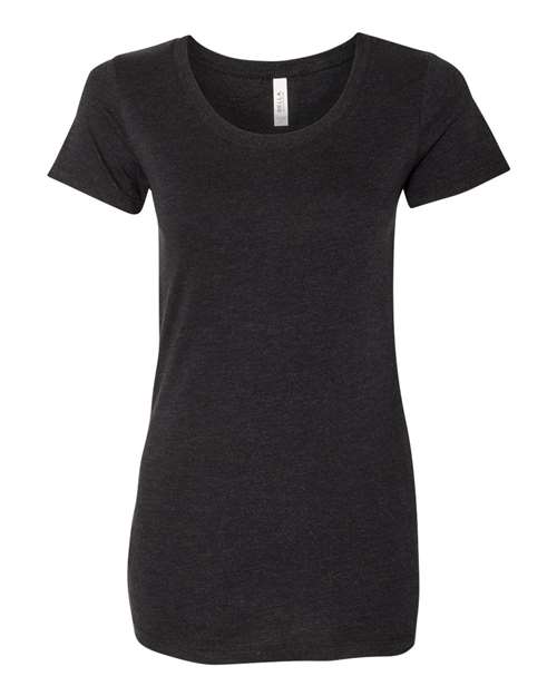 Women's Triblend Tee - Black Heather Triblend Front