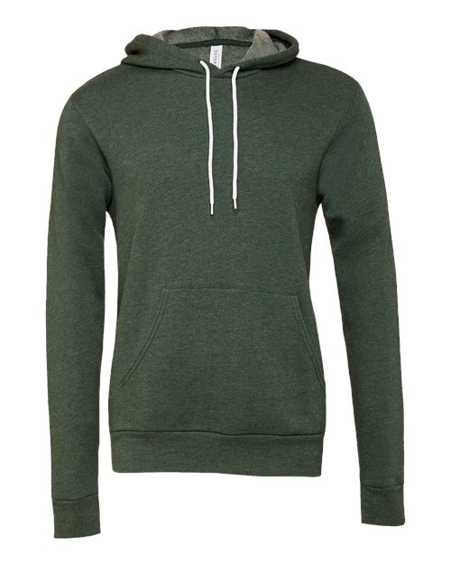 Unisex Sponge Fleece Hoodie Sweatshirt - Heather Forest Front