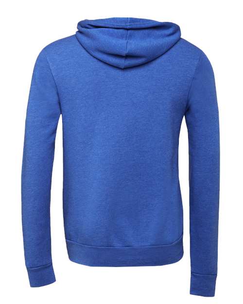 Unisex Sponge Fleece Hoodie Sweatshirt - Heather True Royal Back