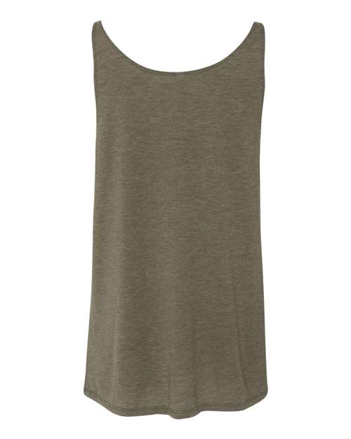 Women's Slouchy Tank - Heather Olive Back