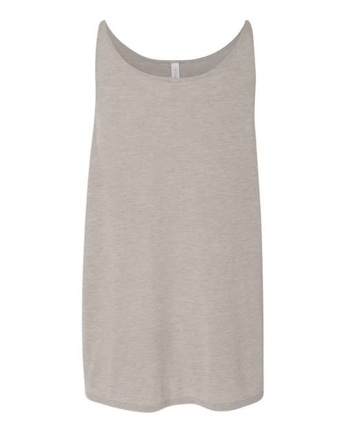 Women's Slouchy Tank - Heather Stone Back