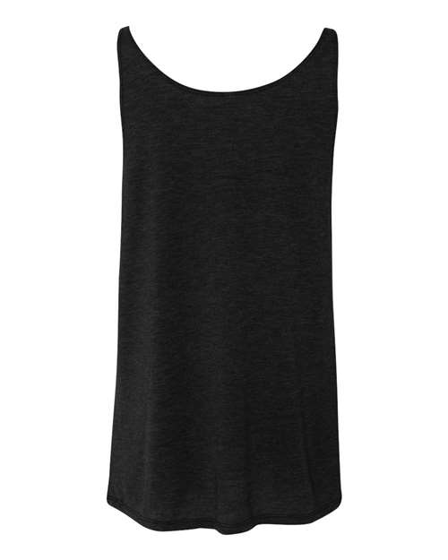 Women's Slouchy Tank - Black Heather Back