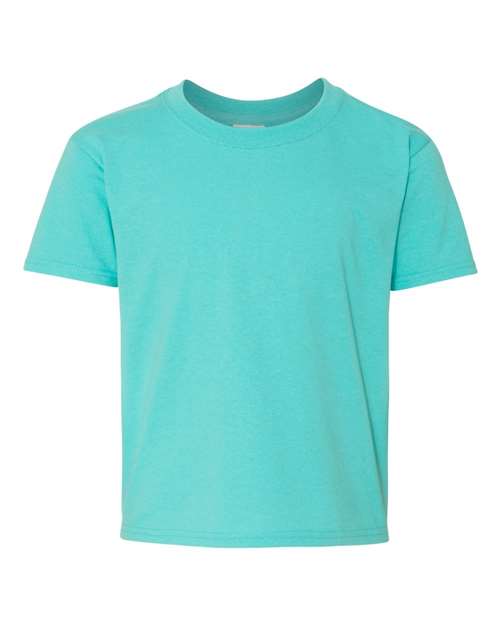 Youth Dri-Power® 50/50 T-Shirt - Scuba Blue Front