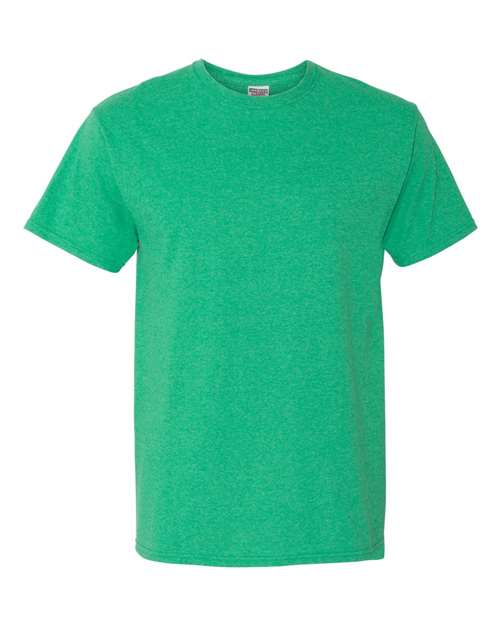 Unisex Dri-Power® 50/50 T-Shirt - Irish Green Heather Front