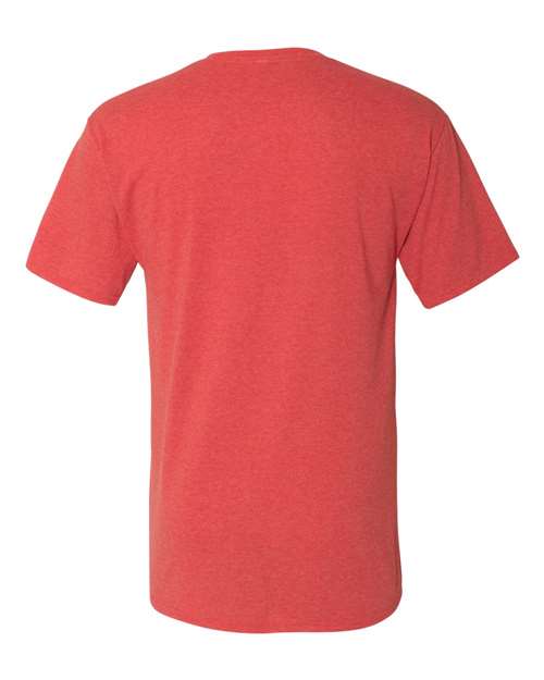 Unisex Triblend T-Shirt - Fiery Red Heather Back