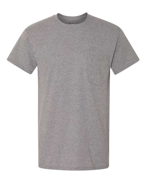 Unisex Heavy Cotton™ Pocket T-Shirt - Graphite Heather Front