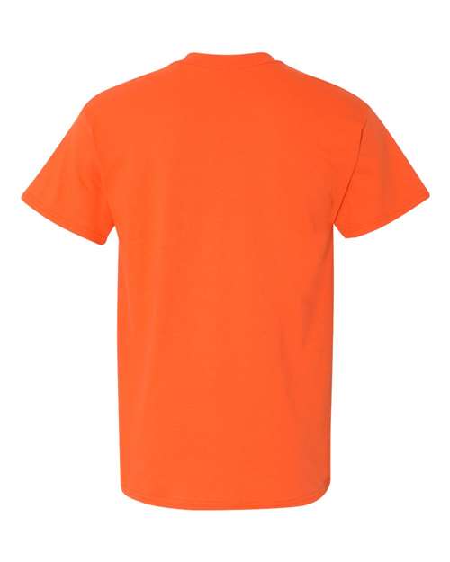 Unisex Heavy Cotton™ Pocket T-Shirt - Orange Back