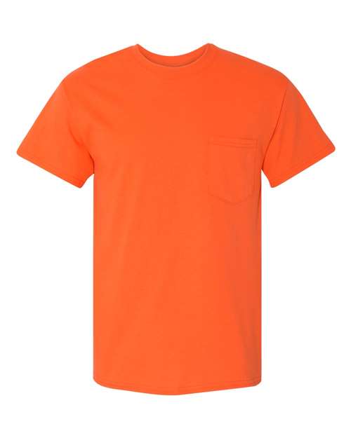 Unisex Heavy Cotton™ Pocket T-Shirt - Orange Front
