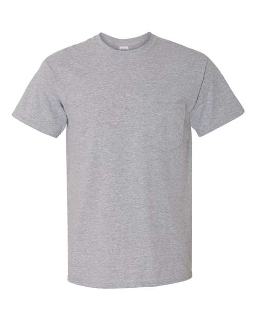 Gildan Unisex Heavy Cotton™ Pocket T-Shirt - Sport Grey Front