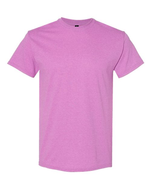 Gildan Unisex Heavy Cotton™ T-Shirt - Heather Radiant Orchid Front