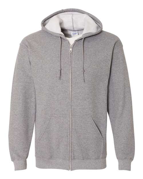 Gildan Unisex Heavy Blend™ Full-Zip Hooded Sweatshirt - Graphite Heather Front