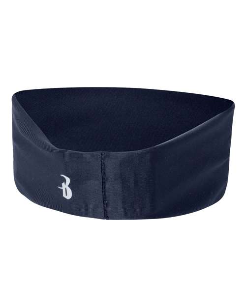 Wide Headband - Navy Back