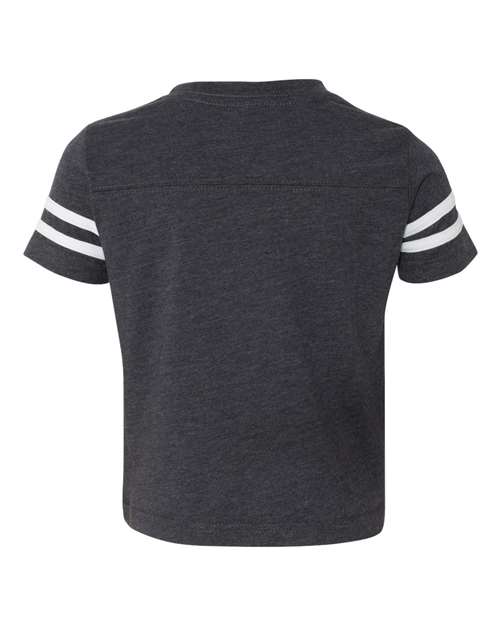 Toddler Football Fine Jersey Tee - Vintage Navy/ White Back