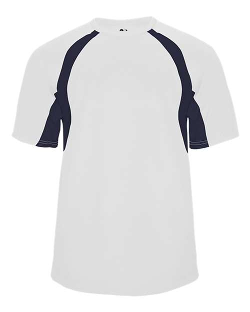 Youth B-Core Hook T-Shirt - White/ Navy Front