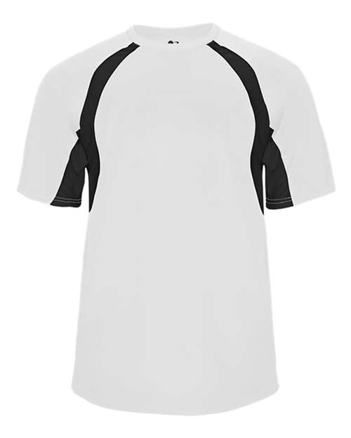 Youth B-Core Hook T-Shirt - White/ Black Front