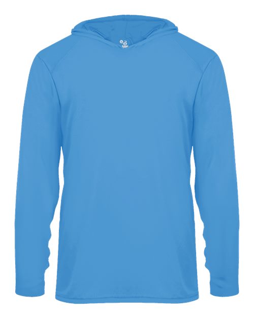 Youth B-Core Long Sleeve Hooded T-Shirt - Columbia Blue Front