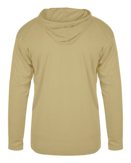 Youth B-Core Long Sleeve Hooded T-Shirt - Vegas Gold Back