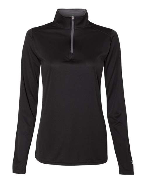 Women’s B-Core Quarter-Zip Pullover - Black/ Graphite Front