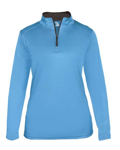 Women’s B-Core Quarter-Zip Pullover - Columbia Blue/ Graphite Front
