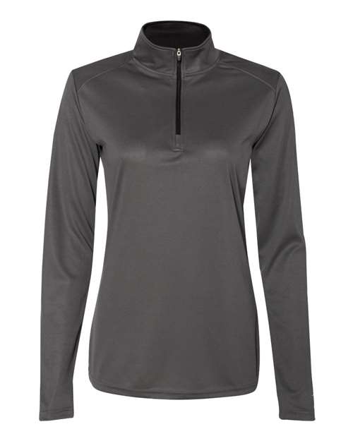Women’s B-Core Quarter-Zip Pullover - Graphite/ Black Front