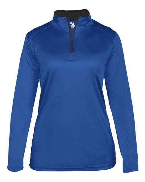 Women’s B-Core Quarter-Zip Pullover - Royal/ Graphite Front