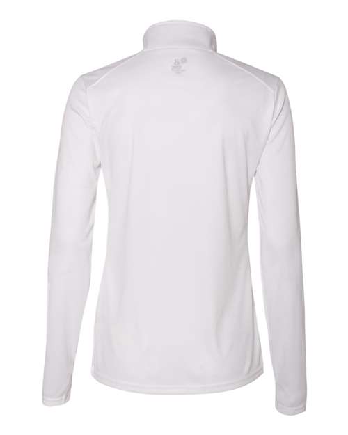 Women’s B-Core Quarter-Zip Pullover - White/ Graphite Back
