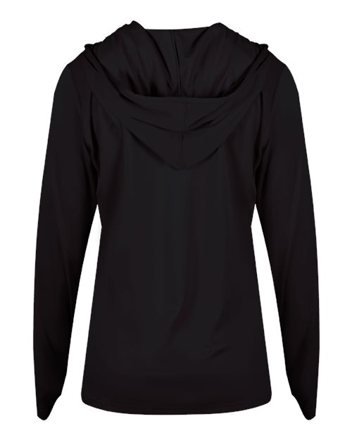 Women's B-Core Long Sleeve Hooded T-Shirt - Black Back