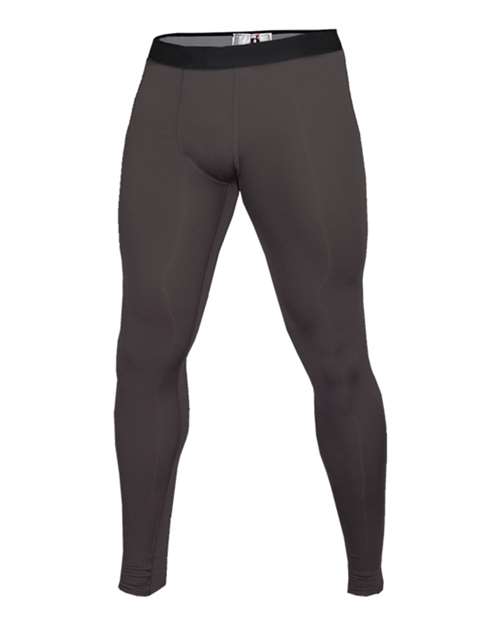 Men's Compression Full-Length Tights - Graphite Front