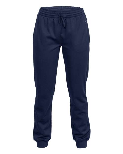 Women's Performance Fleece Joggers - Navy Front