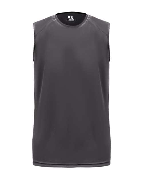 Badger Youth B-Core Sleeveless T-Shirt - Graphite Front