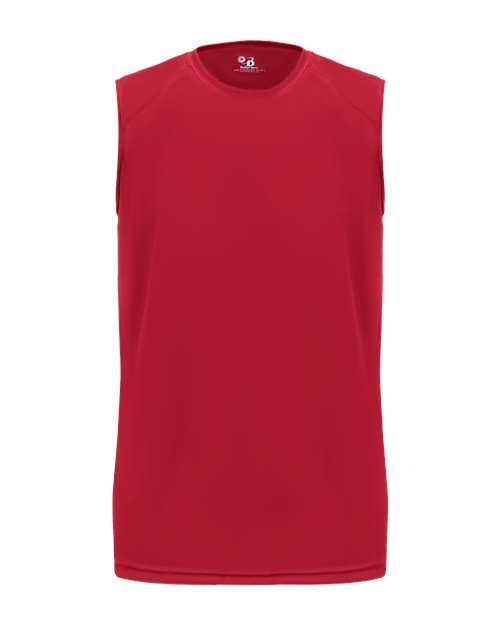 Youth B-Core Sleeveless T-Shirt - Red Front