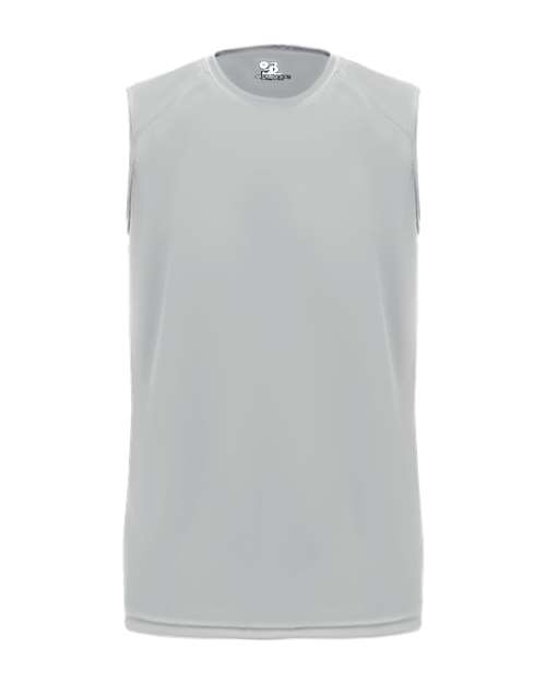 Youth B-Core Sleeveless T-Shirt - Silver Front