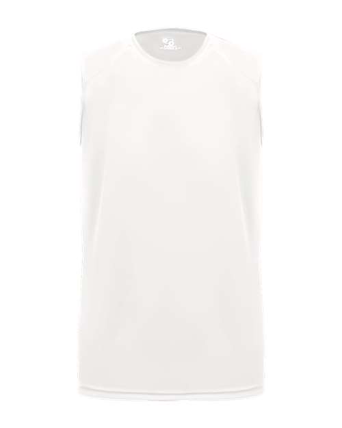 Youth B-Core Sleeveless T-Shirt - White Front