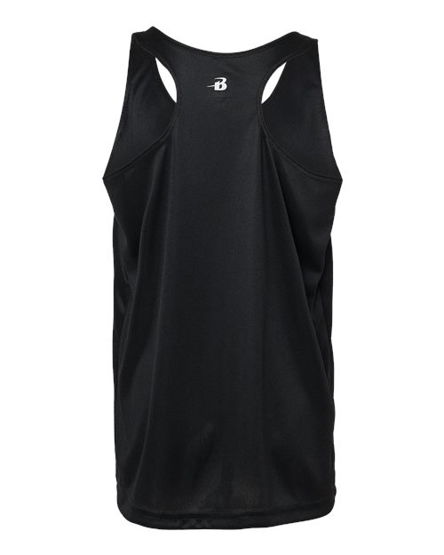 Girls’ B-Core Racerback Tank Top - Black Back