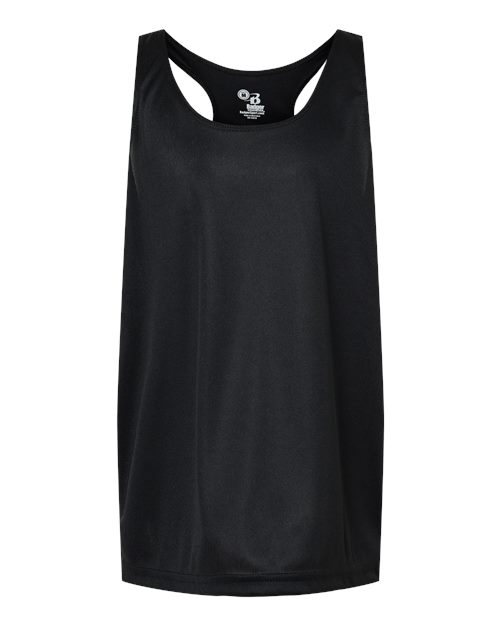 Girls’ B-Core Racerback Tank Top - Black Front