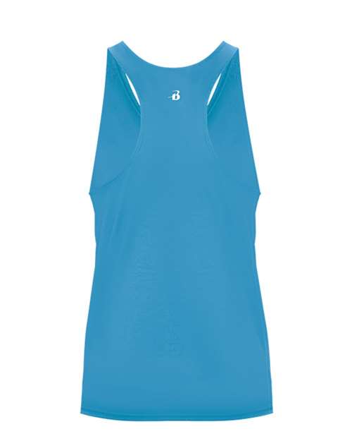 Girls’ B-Core Racerback Tank Top - Electric Blue Back