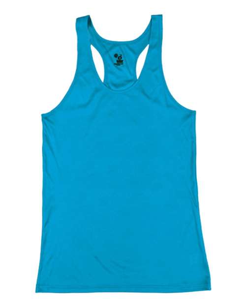 Girls’ B-Core Racerback Tank Top - Electric Blue Front