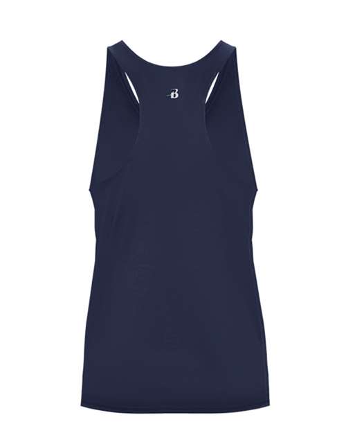 Girls’ B-Core Racerback Tank Top - Navy Back