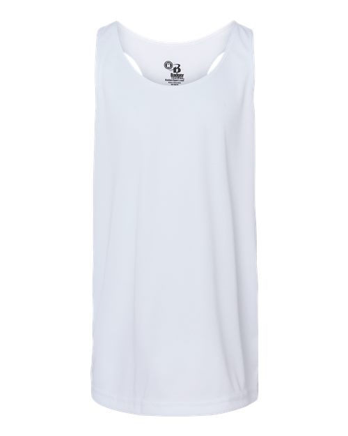 Girls’ B-Core Racerback Tank Top - White Front
