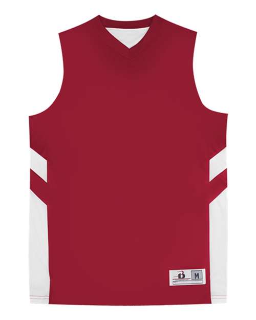 Youth B-Pivot Rev. Tank Top - Red/ White Front