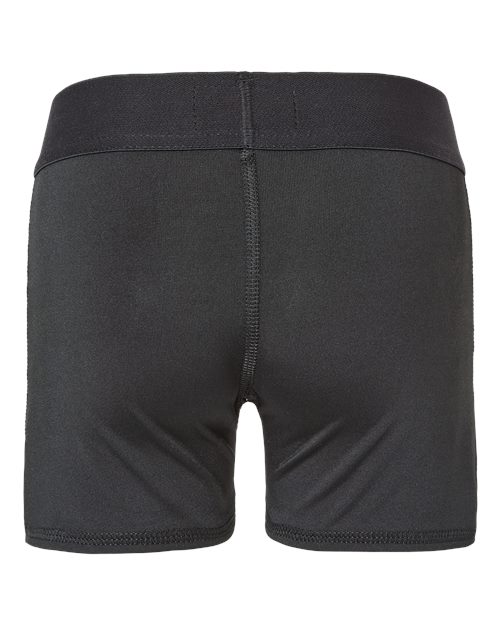 Girls' Pro-Compression Shorts - Black Back
