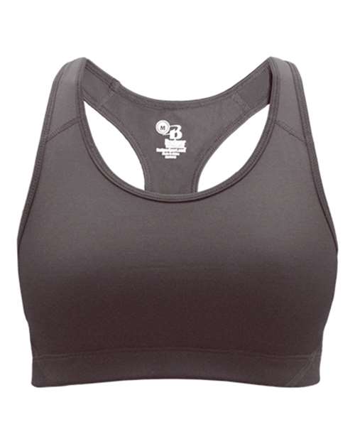 Girls' B-Sport Bra Top - Graphite Front