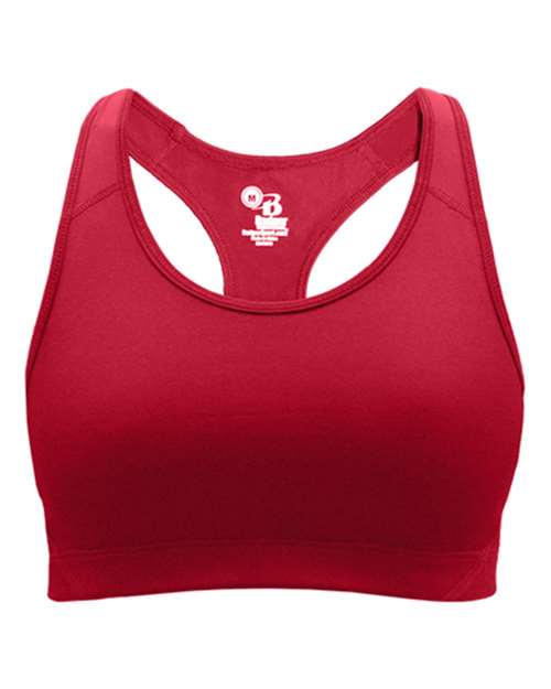 Girls' B-Sport Bra Top - Red Front